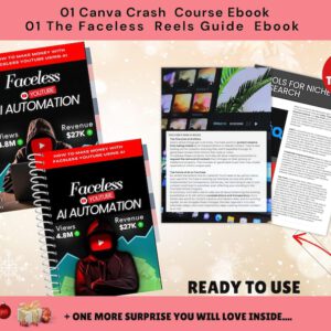 Faceless YouTube AI Automation Guide 2026 | PLR & MRR eBook Bundle with Canva Templates | AI Video Creation & Passive Income Blueprint