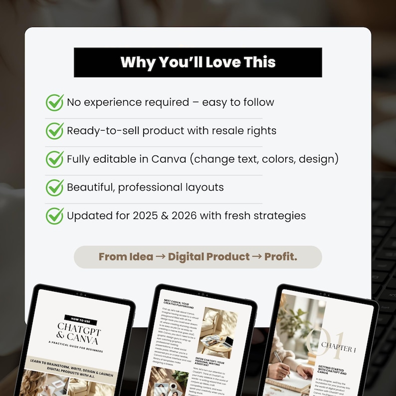 ChatGPT & Canva Digital Product Creation Master Guide 2026 | Editable PLR & MRR eBook Bundle with Canva Templates, AI Tools & Passive Income Blueprint - Image 5