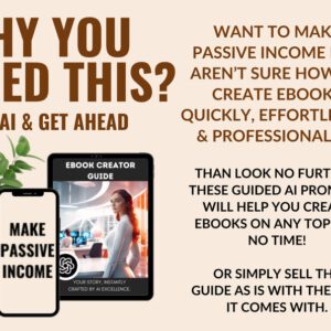 ChatGPT Ebook Creator Guide with Master Resell Rights (MRR) – Step-by-Step AI System to Create & Sell Profitable eBooks for Passive Income