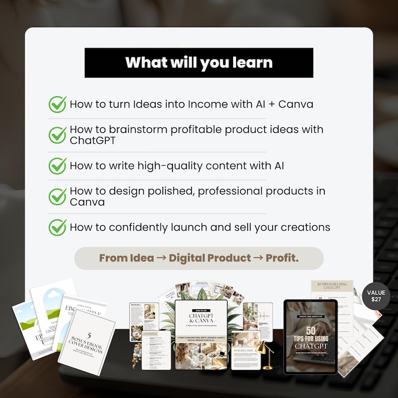 ChatGPT & Canva Digital Product Creation Master Guide 2026 | Editable PLR & MRR eBook Bundle with Canva Templates, AI Tools & Passive Income Blueprint - Image 9