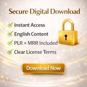 Make Money Online PLR eBook Bundle – 111 Page Canva Editable Digital Marketing Guide with Master Resell Rights for Passive Income