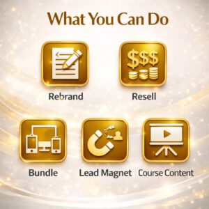 Make Money Online PLR eBook Bundle – 111 Page Canva Editable Digital Marketing Guide with Master Resell Rights for Passive Income