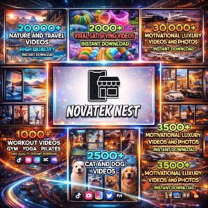 100,000+ Viral Reels Mega Bundle with PLR & MRR Rights | Faceless AI Content for TikTok, Instagram Reels & YouTube Shorts | Editable Digital Download