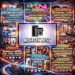 100,000+ Viral Reels Mega Bundle with PLR & MRR Rights | Faceless AI Content for TikTok, Instagram Reels & YouTube Shorts | Editable Digital Download