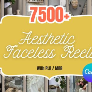 7,500+ Faceless Reels & Aesthetic Content Bundle | Viral Videos, Photos, PLR & MRR Rights for TikTok, Instagram & YouTube Shorts