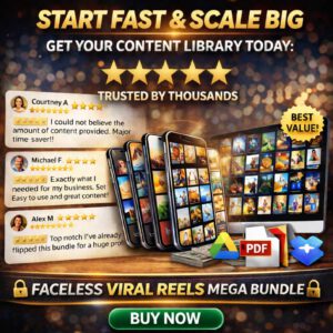 250,000+ Faceless Viral Reels Bundle for TikTok, Instagram Reels & YouTube Shorts | PLR & MRR Content Library with Resell Rights | Instant Digital Download